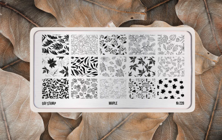 Пластина для стемпинга Go Stamp №228 Maple