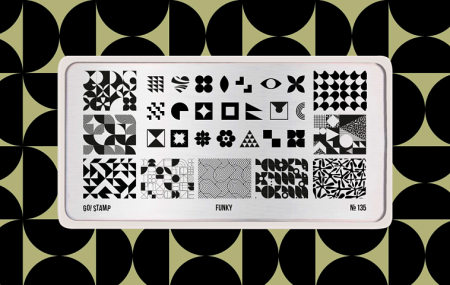 Пластина для стемпинга Go Stamp №135 Funky