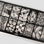 Пластина для стемпинга TNL (nature motion), 12*6 см., №100